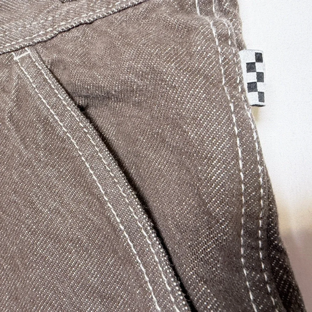 Vans Skateboarding Wright Loose Fit Carpenter Pants Brown Denim Mens 34